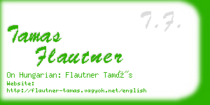 tamas flautner business card